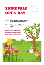 Poster - Shirevale Open Day